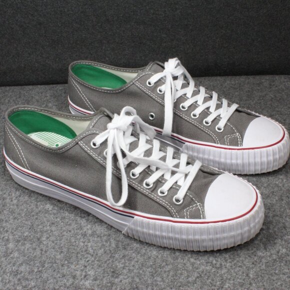 PF Flyers Sneakers Center Lo Reissue Gray Grey MC1002NV Mens Size 12 - Picture 1 of 14